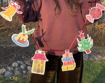 Bright & Colorful Christmas Garland
