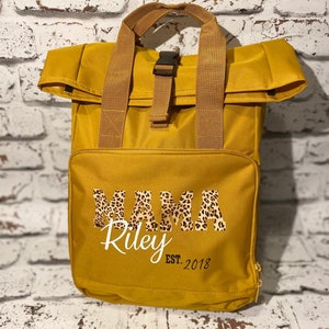Personalisierte Mama Roll Top Tasche Umkleidetasche Etsy