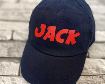 personalised kids caps