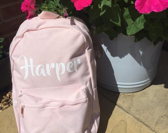 Mini Backpack - Personalised Backpack - Child's Backpack - Mini Rucksack - Small Bag - Toddler Backpack - Kids Backpack - School - Name Bag