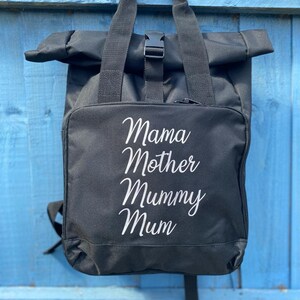 Personalisierte Mama Roll Top Tasche Umkleidetasche Etsy