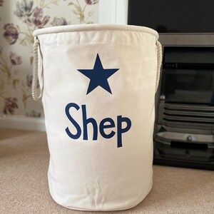 Personalised Name Storage Trug - Personalised Toy Bag - Storage Bag - Knitting Bag - Storage - Dog Toy Bag - Laundry - Trug - Storage Basket