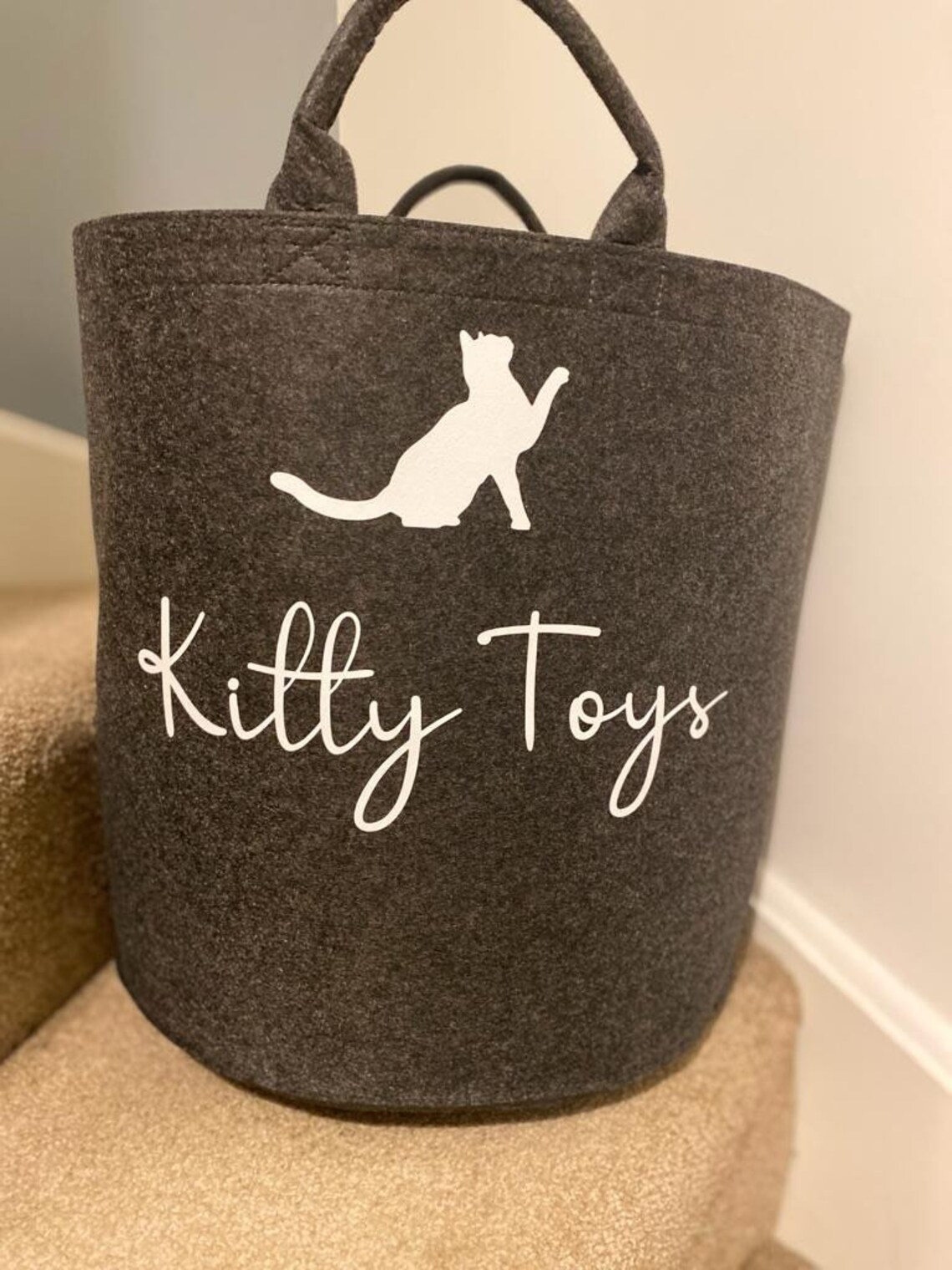 Personalised Cat Toy Storage Laundry Bag Storage Bag Etsy