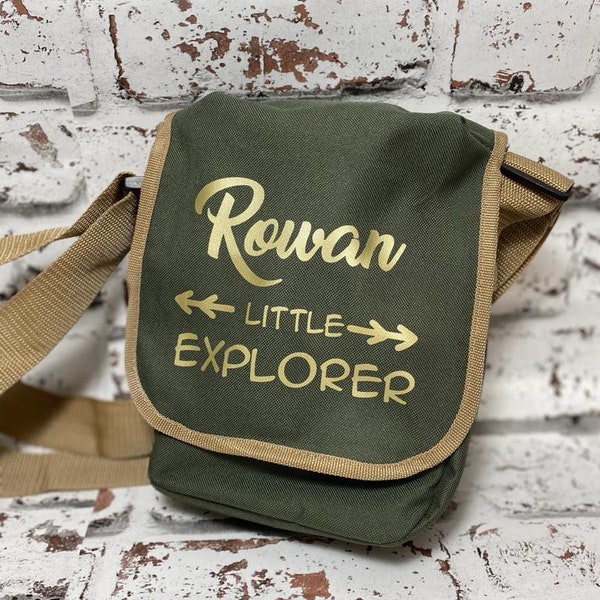 Personalised Explorer Bag - Little Explorer - Adventure Bag - Kids Bag - Childrens Bag - Outdoors - Reporter Bag - Dress Up - Fun Bag