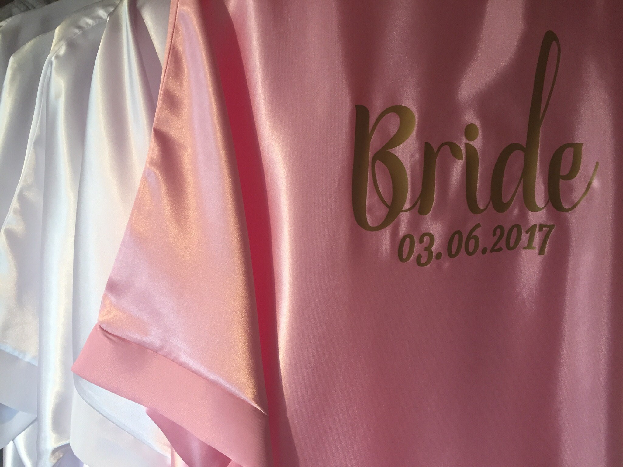 Bride Dressing Gown Personalised Bride Gown Bride PJs Etsy