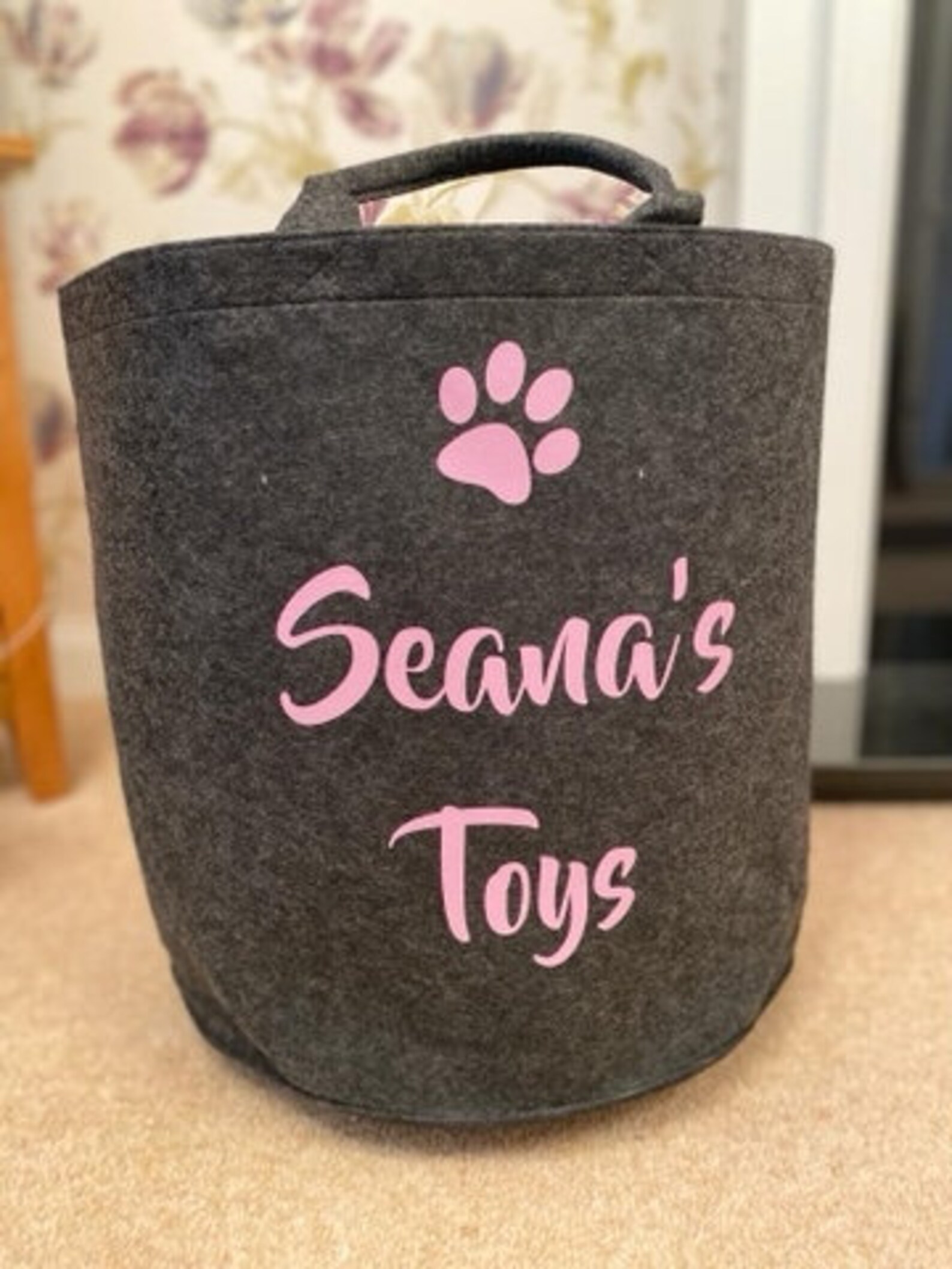 Personalised Dog Toy Storage Laundry Bag Storage Bag Etsy