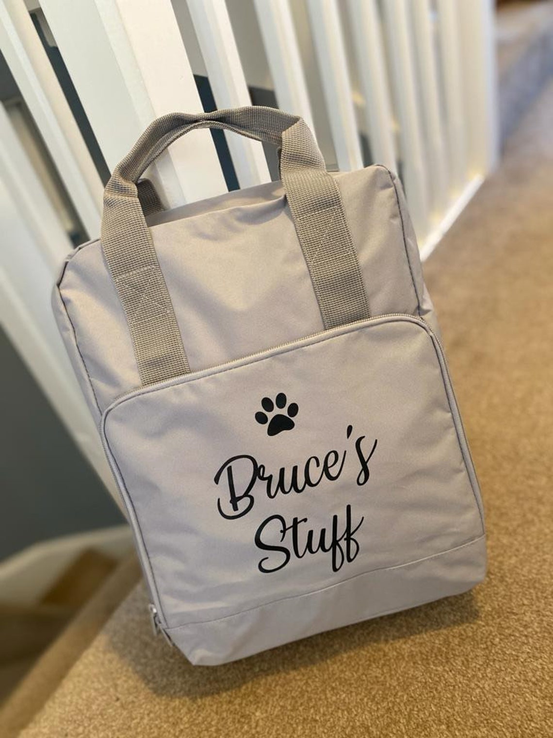 Personalised Doggie Bag Daycare Bag Dog Mum Dog Dad Etsy