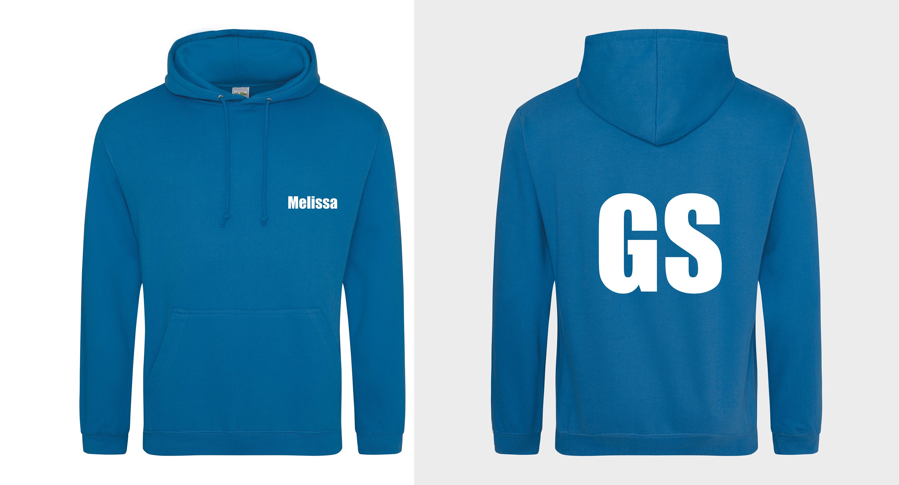 Personalised netball hoodies sales
