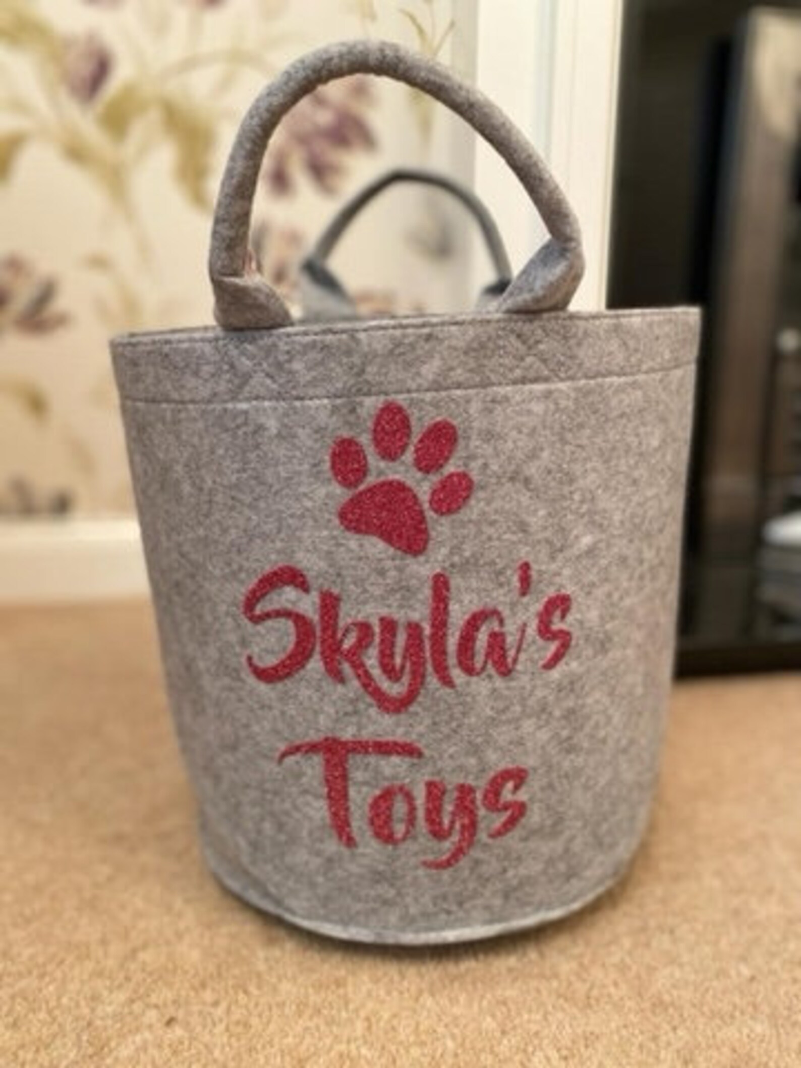 Personalised Dog Toy Storage Laundry Bag Storage Bag Etsy