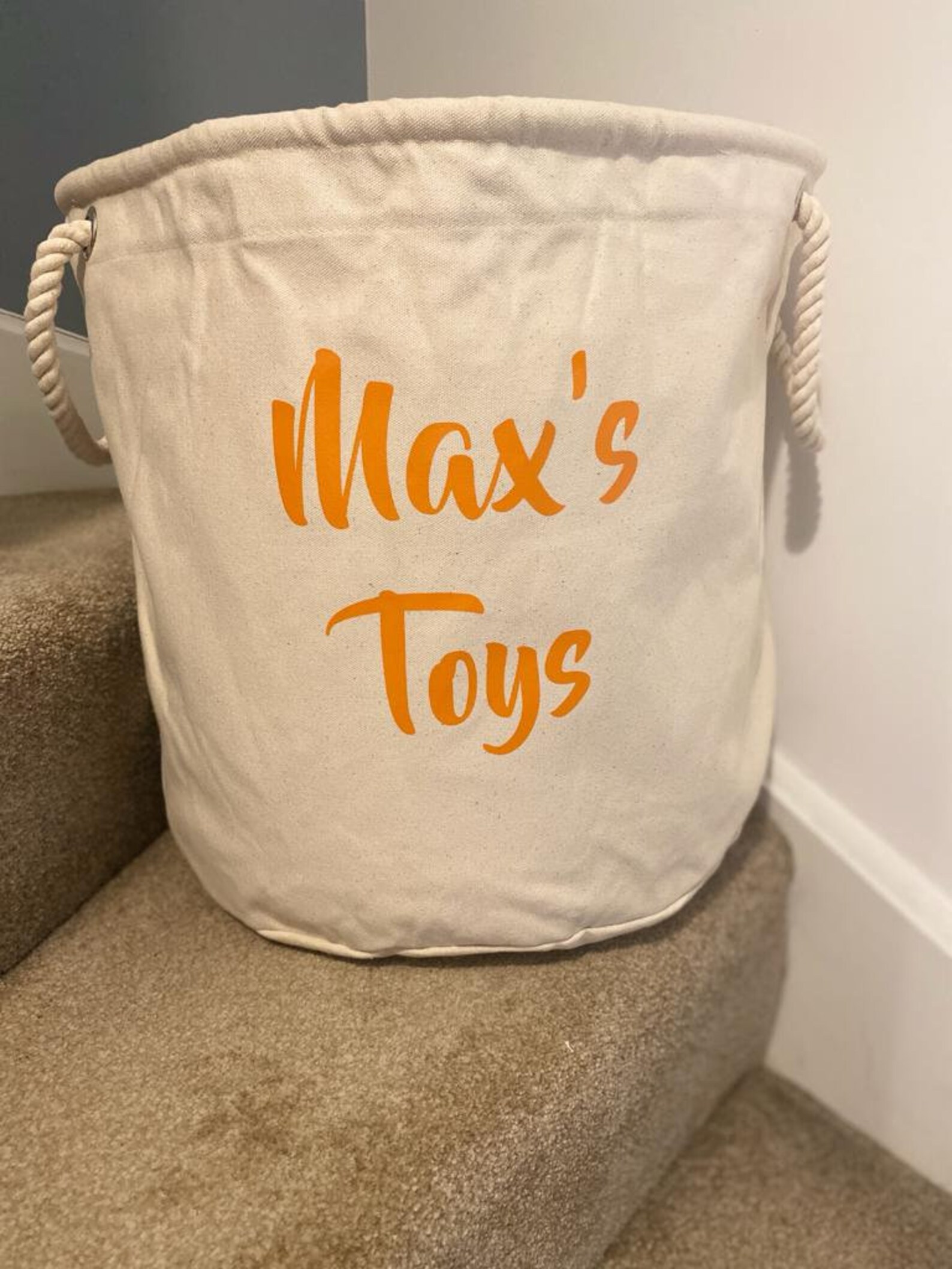 Children's Storage Bag Toy Storage Personalised Toy Etsy