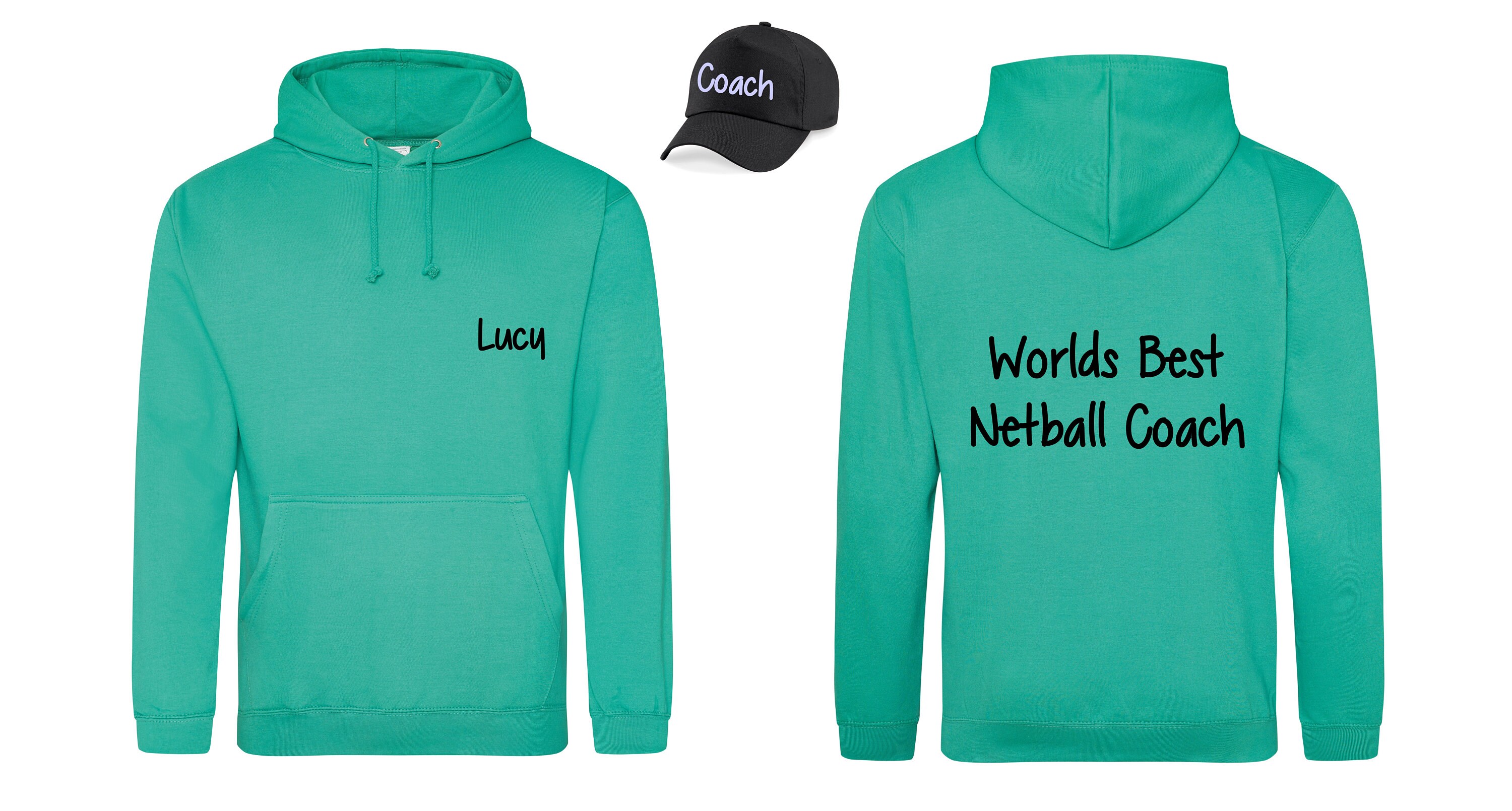Personalised Netball Best Coach Hoodie Cap Netball Official Umpire Player netball Gift netty Gift Team present Sports Apparel Etsy