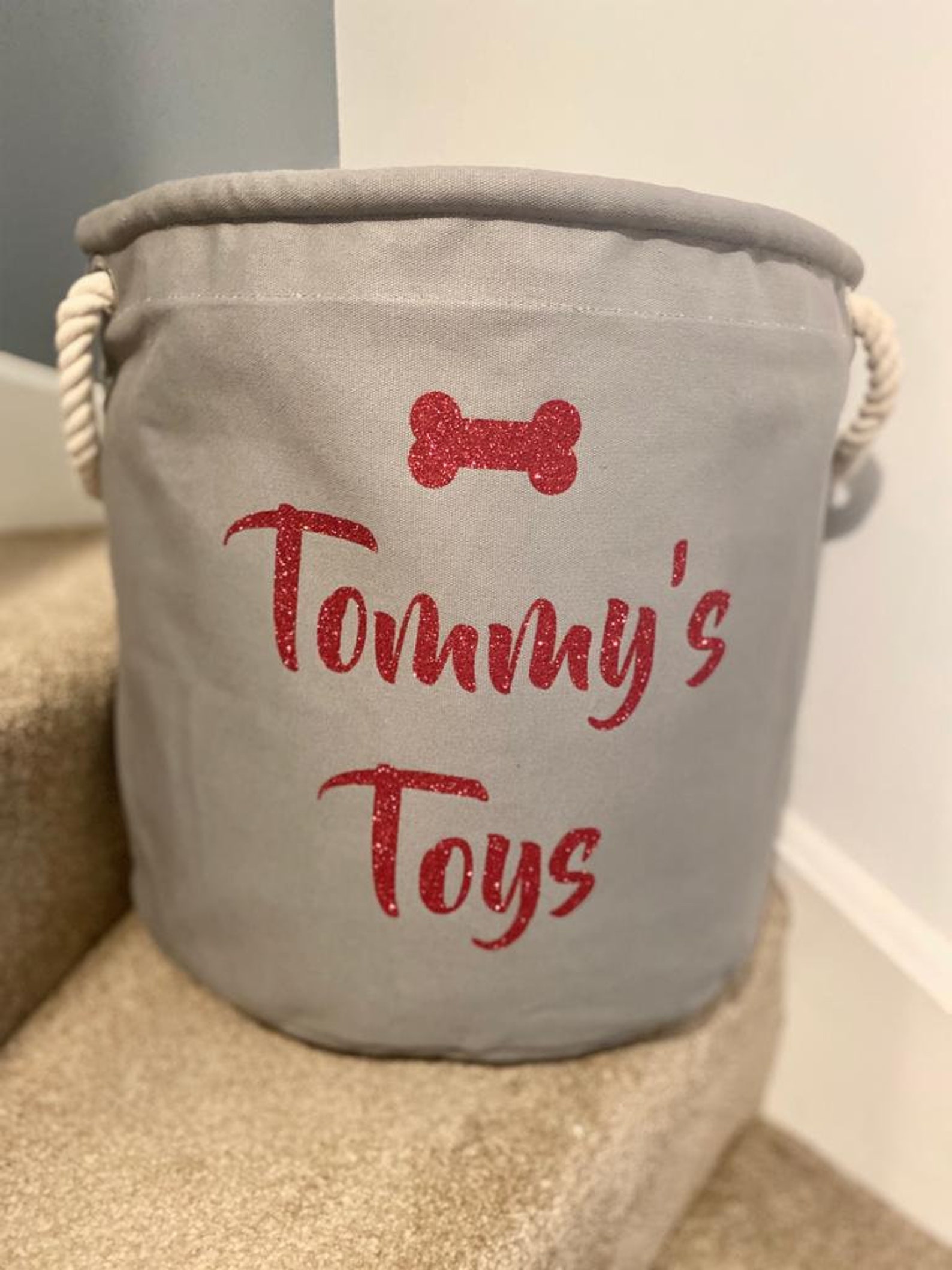 personalised toy storage bag