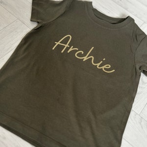 Children's Personalised Name T Shirt - Children's T-Shirts - Boys T-Shirt - Girls T-Shirt - Kids Tops - Kids Tees - Baby Tees - Toddler Tees