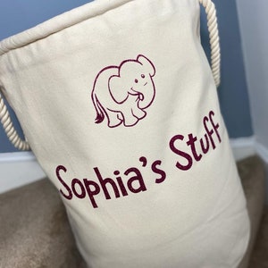 Personalised Name Storage Trug - Personalised Toy Bag - Storage Bag - Knitting Bag - Storage - Dog Toy Bag - Laundry - Trug - Storage Basket
