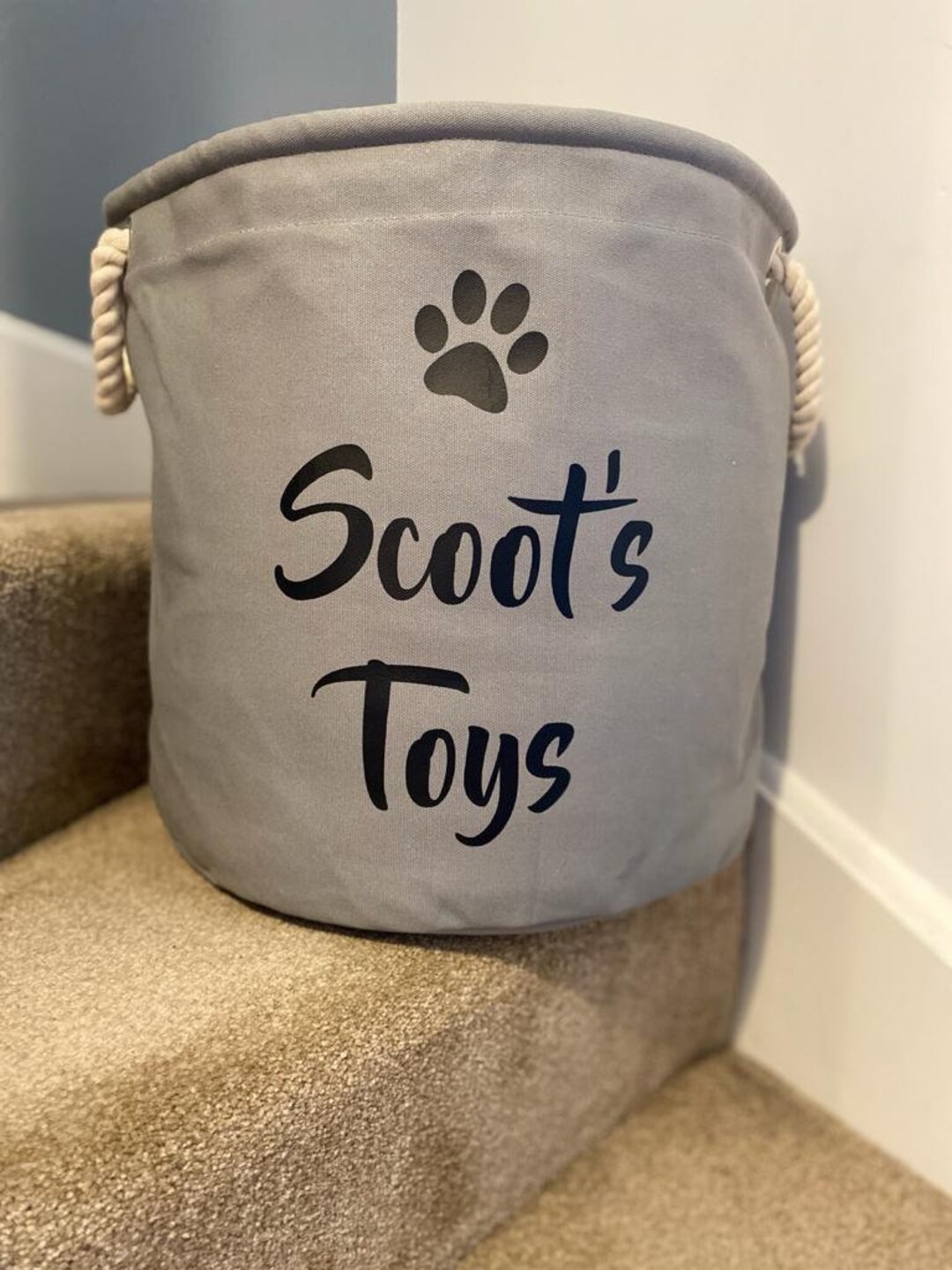 Dog Toy Storage Bag Personalised Toy Bag Boys Toy Bag Etsy UK