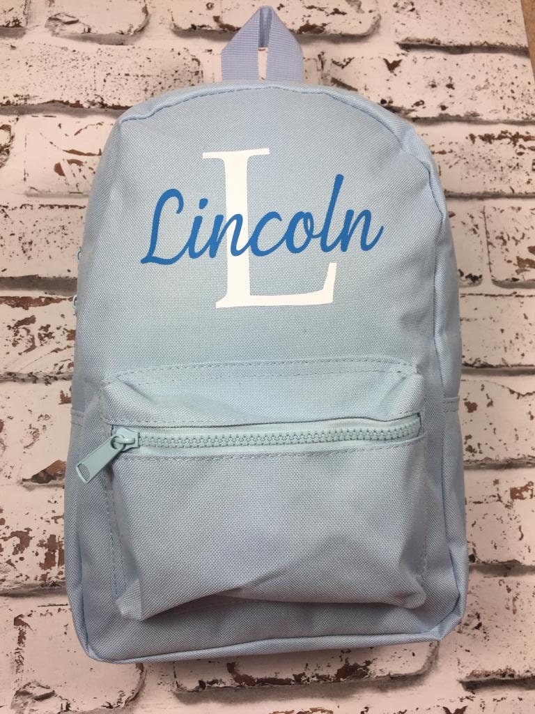 Children's Initial Mini Backpack Personalised | Etsy