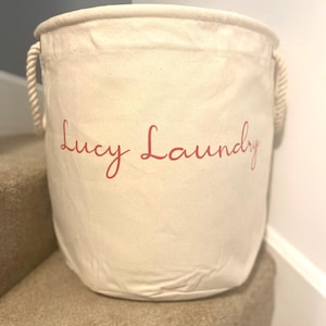 Personalised Name Storage Trug - Personalised Toy Bag - Storage Bag - Knitting Bag - Storage - Dog Toy Bag - Laundry - Trug - Storage Basket