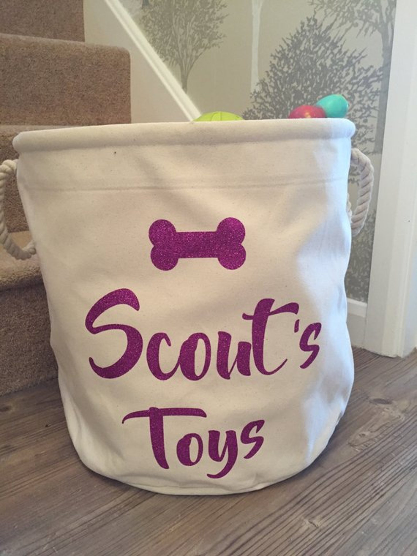 Dog Toy Storage Bag Personalised Toy Bag Boys Toy Bag Etsy