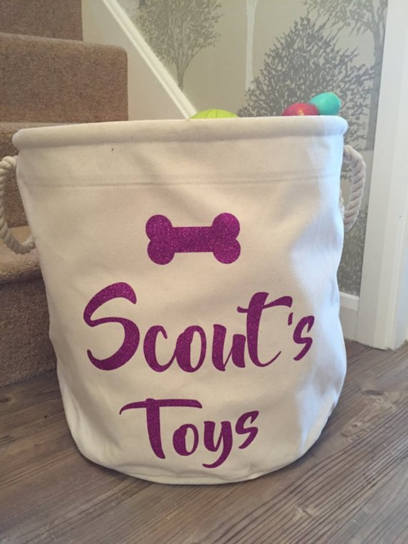Dog Toy Storage Bag Personalised Toy Bag Boys Toy Bag Etsy