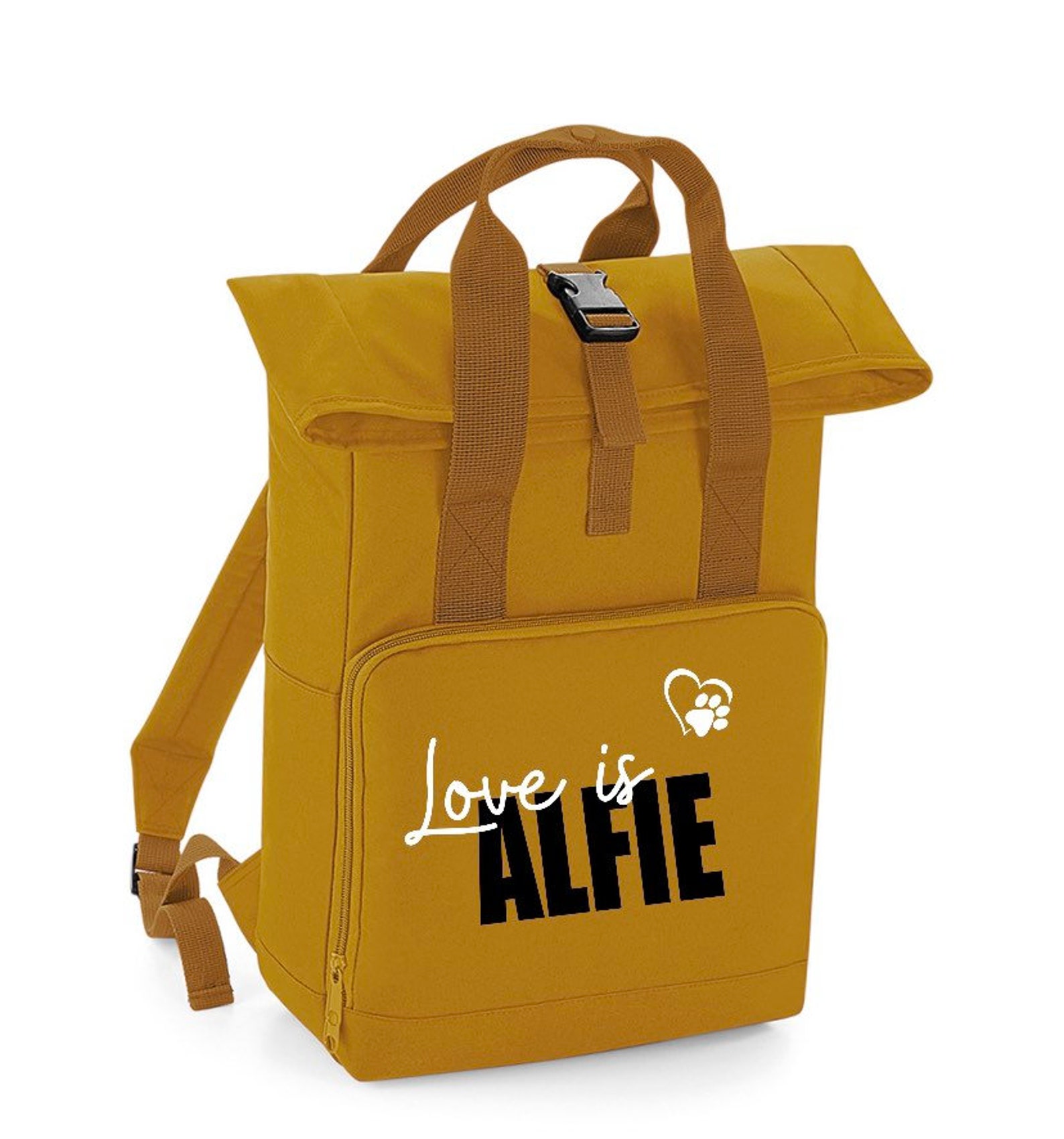 Personalised Doggie Rolltop Bag Doggie Bag Daycare Bag Etsy