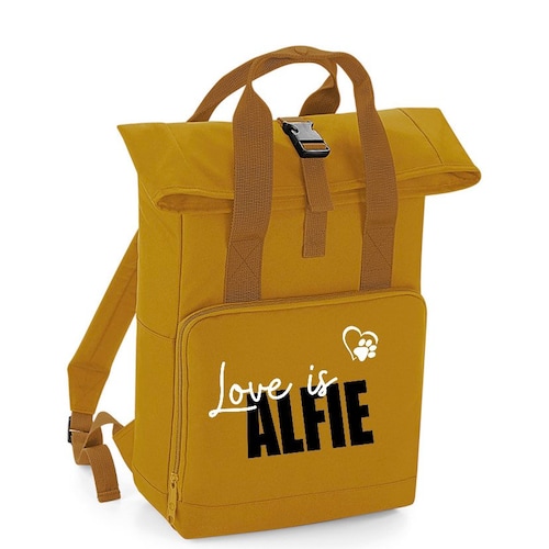 Personalised Doggie Rolltop Bag Doggie Bag Daycare Bag Etsy