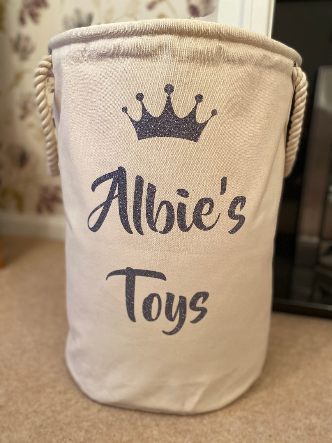 Children's Storage Bag Toy Storage Personalised Toy Etsy UK