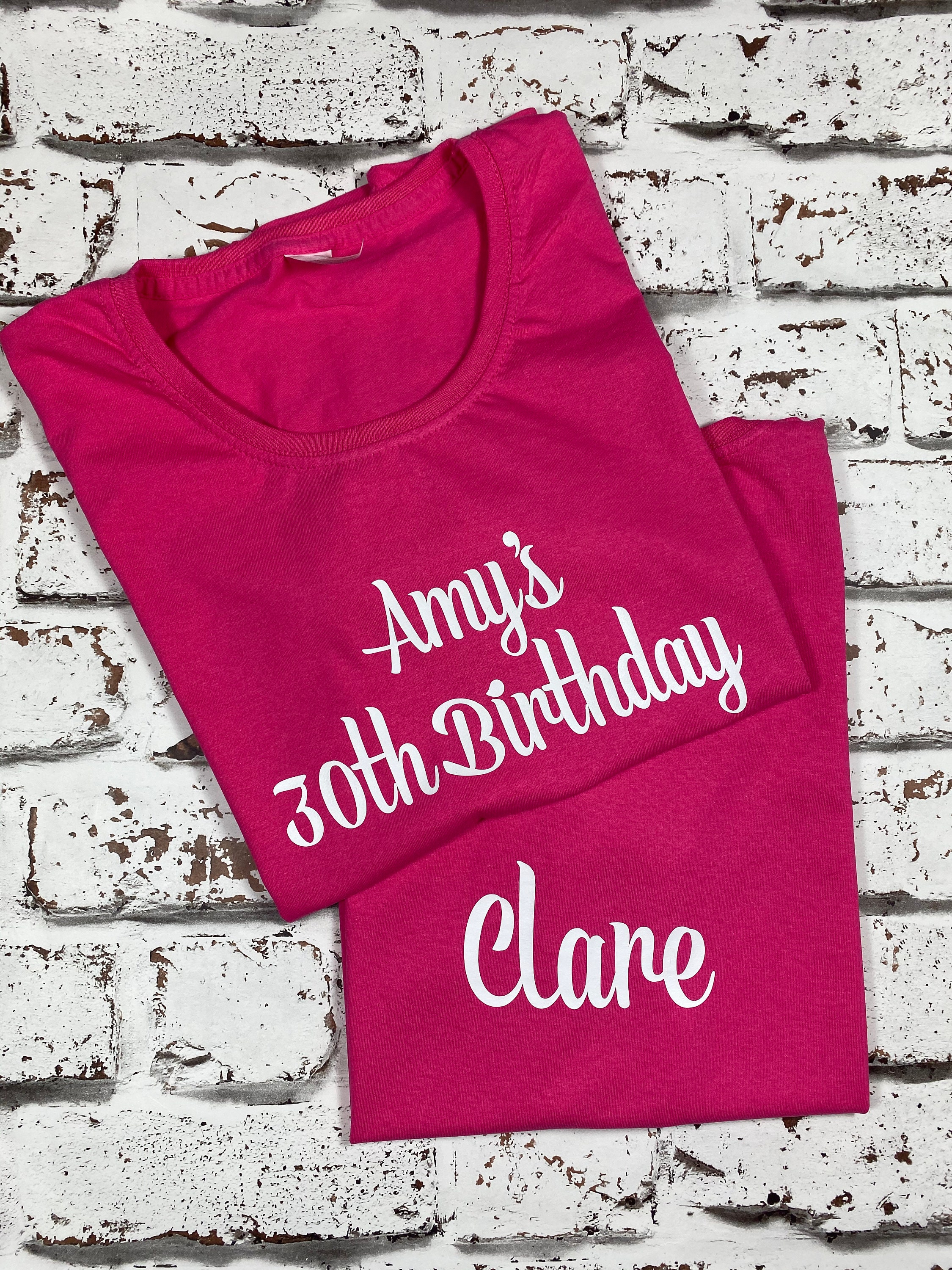 Birthday Party Personalised T Shirts Party Time Big Etsy