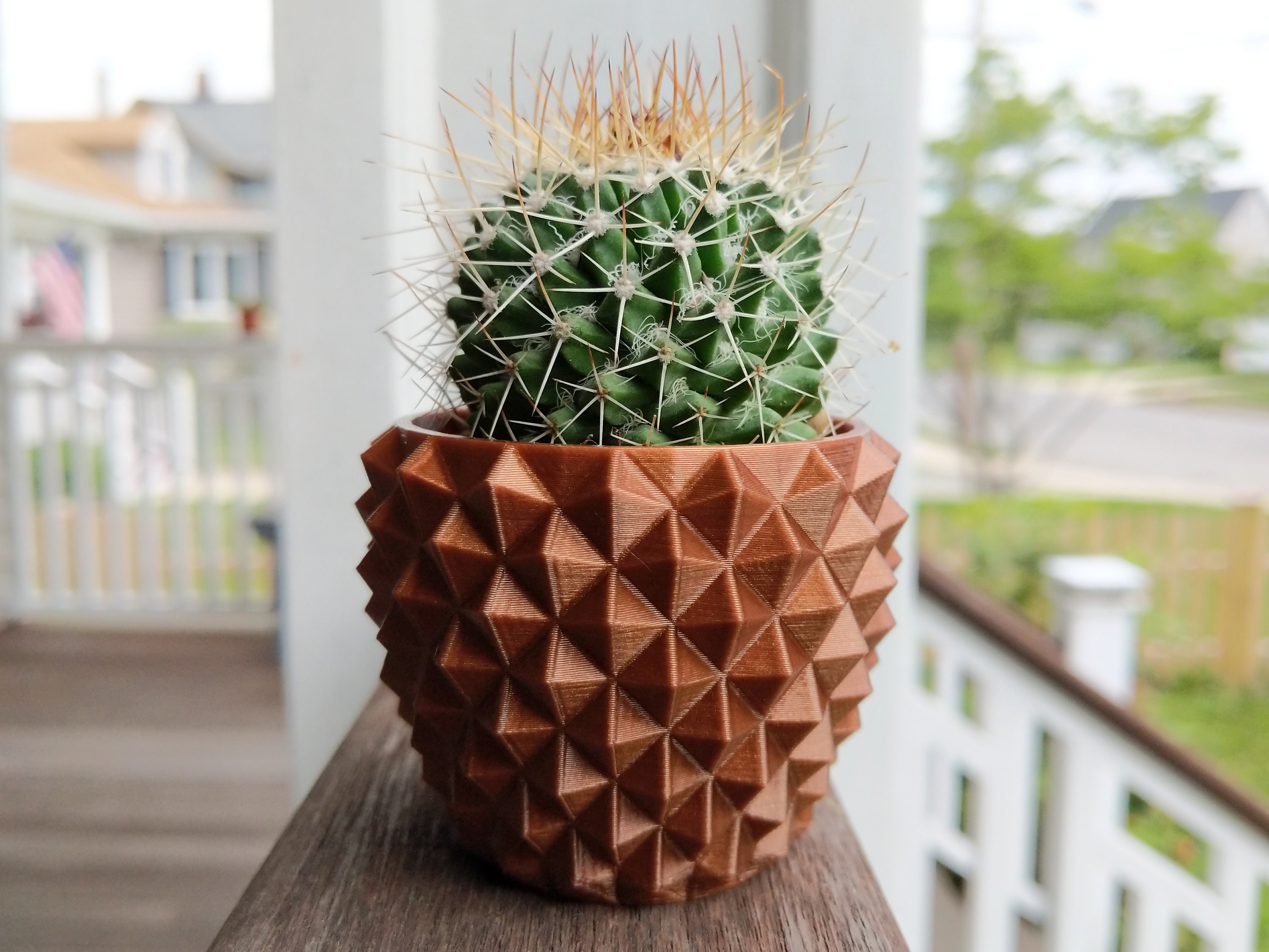 Spiky 3D Printed Planter - Succulent / Cactus - Geometric