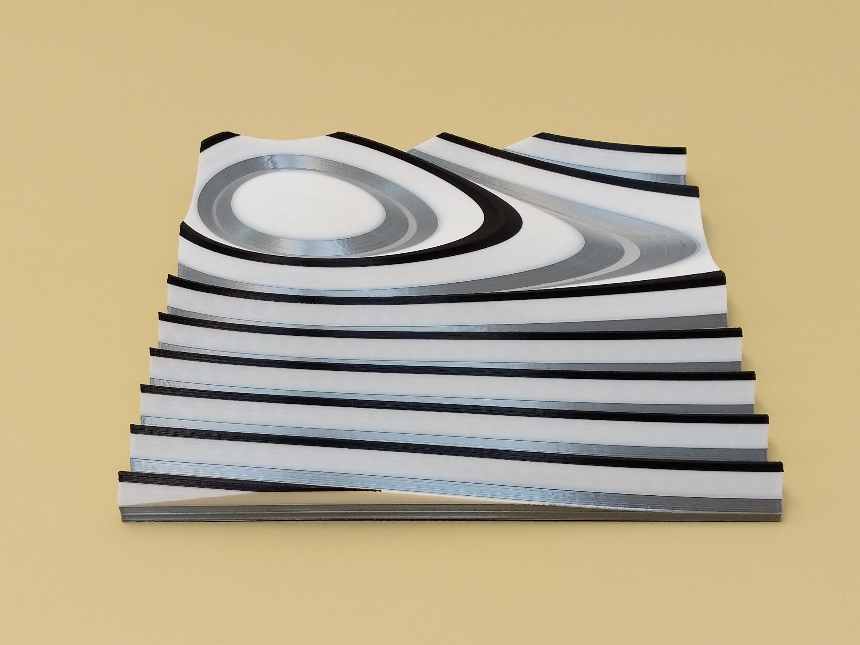 3D Printed Wall Art Set of 3 Original Geometric Abstract Etsy