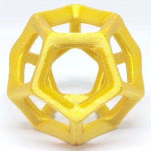 Dodecahedron 3D Printed Geometric Model - Multiple Sizes & Colors Available - Modern Home Decor - Desktop Polyhedron - NEW COLORS