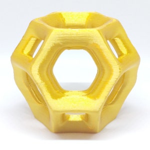 Truncated Octahedron 3D Printed Geometric Model - Made To Order: Choose your Color and Size - Modern Home Decor - Desktop Polyhedra