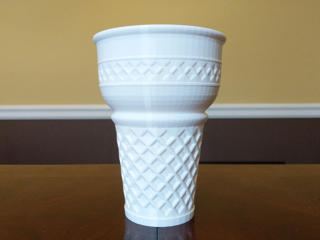 Ice Cream Cone 3D Printed Planter/vase Succulent Mini Planter Modern