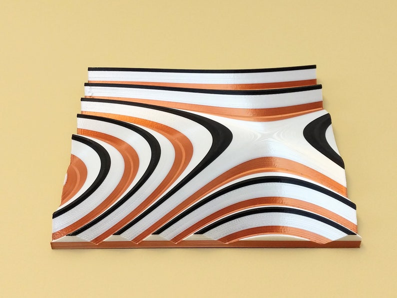 3D Printed Wall Art Set of 3 Original Geometric Abstract Etsy