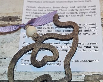 Adorno de elefante de la amistad y la hermandad