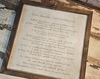 Cuando el mañana empieza sin mí