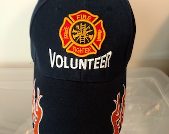 Volunteer Fire Department Dept Embroidered Adjustable Baseball Cap