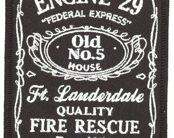 Florida Fort Ft Lauderdale Fire Dept Rescue Engine 29 Old No 5 Jack Daniels Patch
