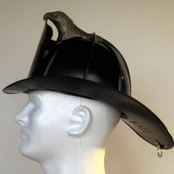 Texaco Helmet Traditional American Firefighter Black FREE Etsy