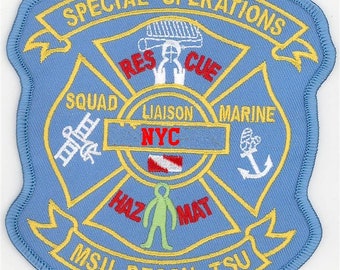 New York City Fire Department Special Ops Liaison MSU DECON TSU Patch