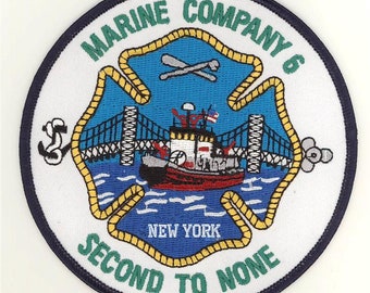 New York City Fire Department Marine 6 Second To None Patch