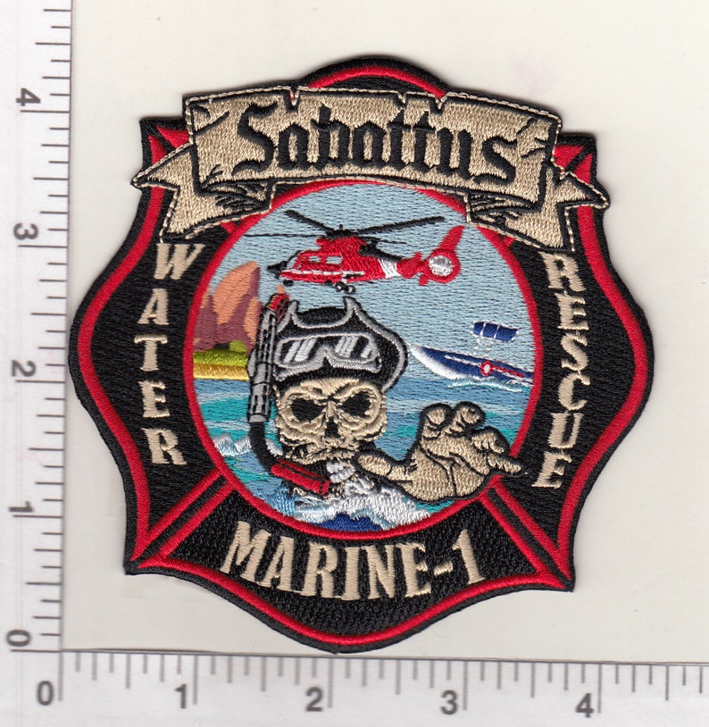 Maine Sabattus Water Rescue Marine Fire Department Patch Etsy