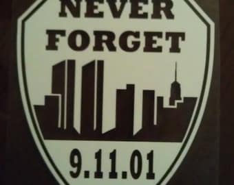 91101 Never Forget Decal (4")