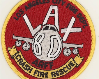 California Los Angeles Fire Dept Crash Rescue LAX ARFF Airport Patch