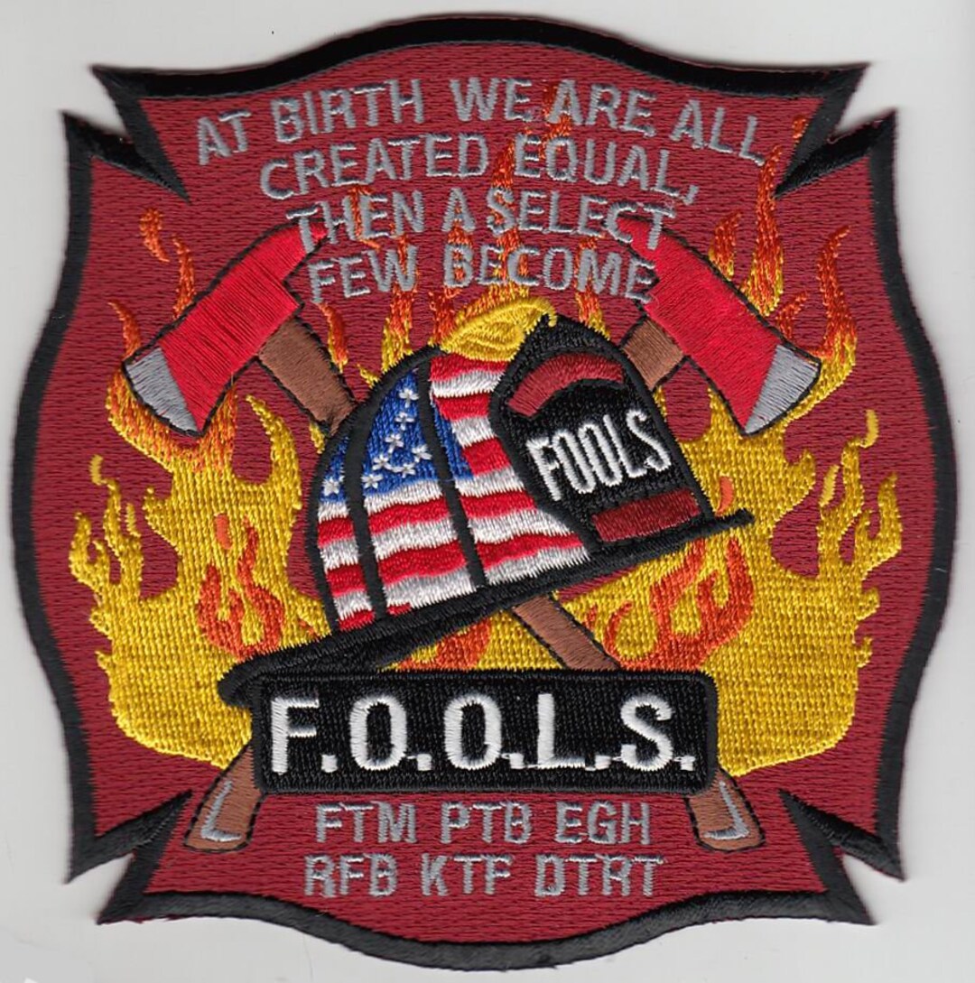 FOOLS Fraternal Order of Leatherheads Ftm Ptb Egh Rfb Ktf Dtrt Patch 4.