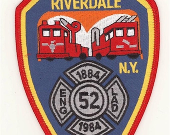 New York City Fire Dept Engine Ladder 52 Riverdale Centennial 100th Anniversary Patch