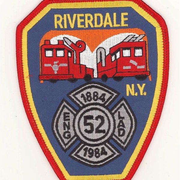 New York City Fire Dept Engine Ladder 52 Riverdale Centennial 100th Anniversary Patch