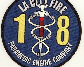 California Los Angeles Fire Dept Paramedic Engine 18 Patch