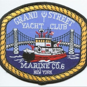 New York City Fire Department Grand Street Yacht Club Marine 6 Patch