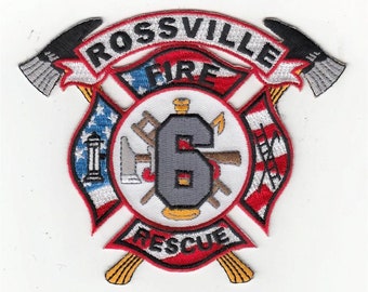 Tennessee Rossville Fire Rescue 6 Patch