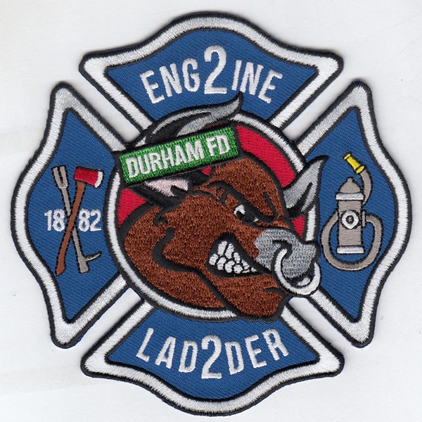 North Carolina Durham Bulls Fire Engine Ladder 2 Patch